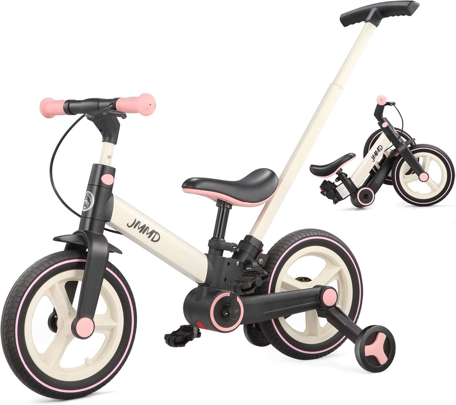 ⏰ LAST DAY 65% OFF 💥6 in 1 Toddler Bike with Push Handle for Kids 18-60 Months