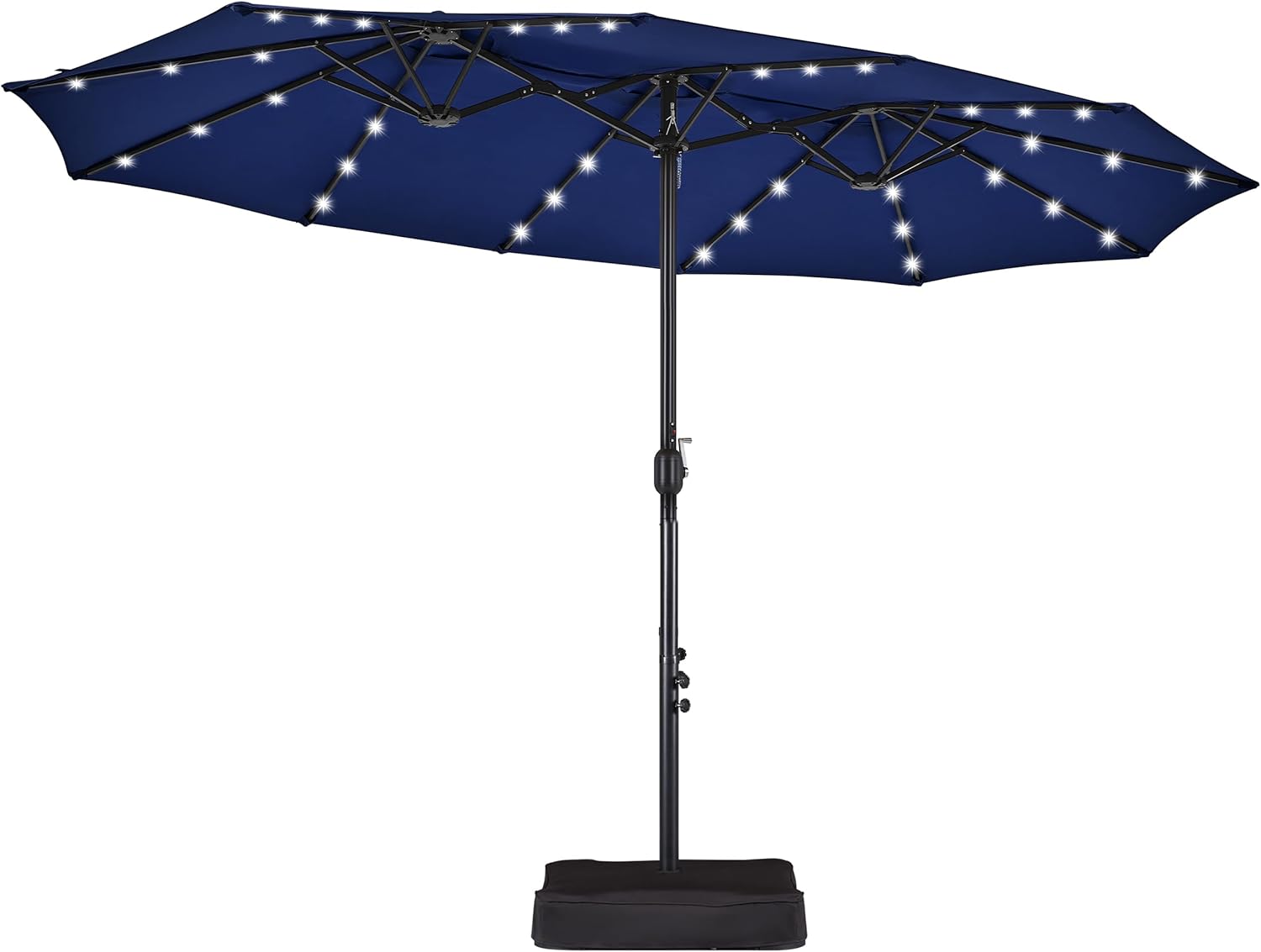 🔥Summer Clearance Sale:75％ OFF🔥13 ft Solar LED Patio Umbrella with Base