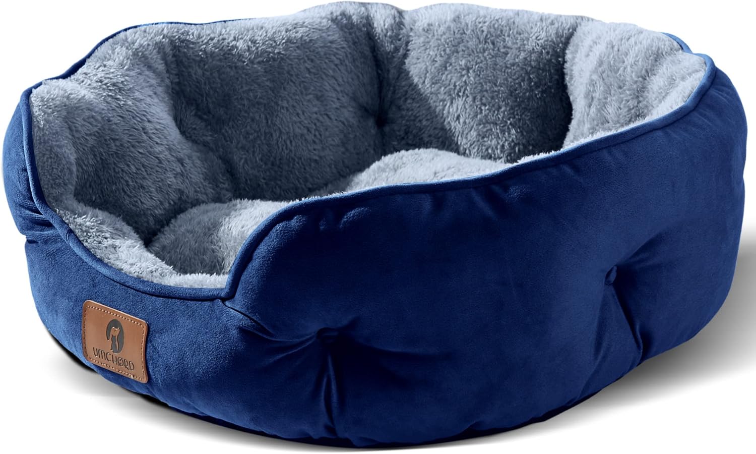 Small Dog Bed for Small Dogs, Cat Beds for Indoor Cats, Pet Bed for Puppy and Kitty, Extra Soft & Machine Washable with Anti-Slip & Water-Resistant Oxford Bottom, Grey, 20 inches