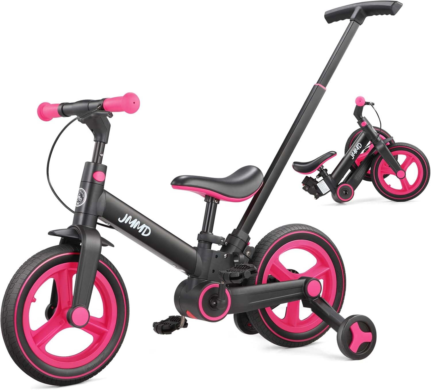 ⏰ LAST DAY 65% OFF 💥6 in 1 Toddler Bike with Push Handle for Kids 18-60 Months