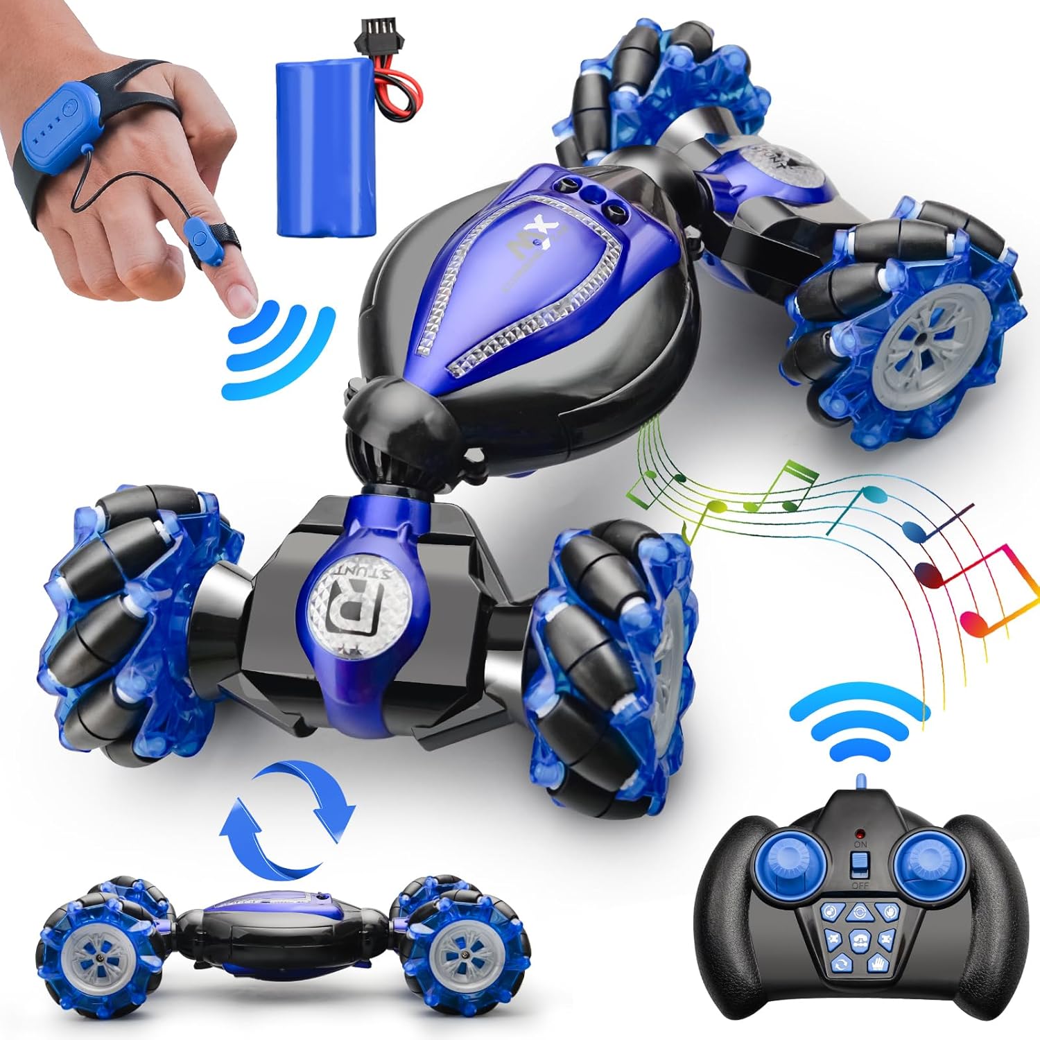 Remote Control Car for Boys 8-12, Fast RC Car with 360¡ã Rotations & Drifting, All-Terrain 4WD Off-Road remote car, Indoor & Outdoor, Best Gift for Boys & Girls (Birthday, Christmas, Holidays)