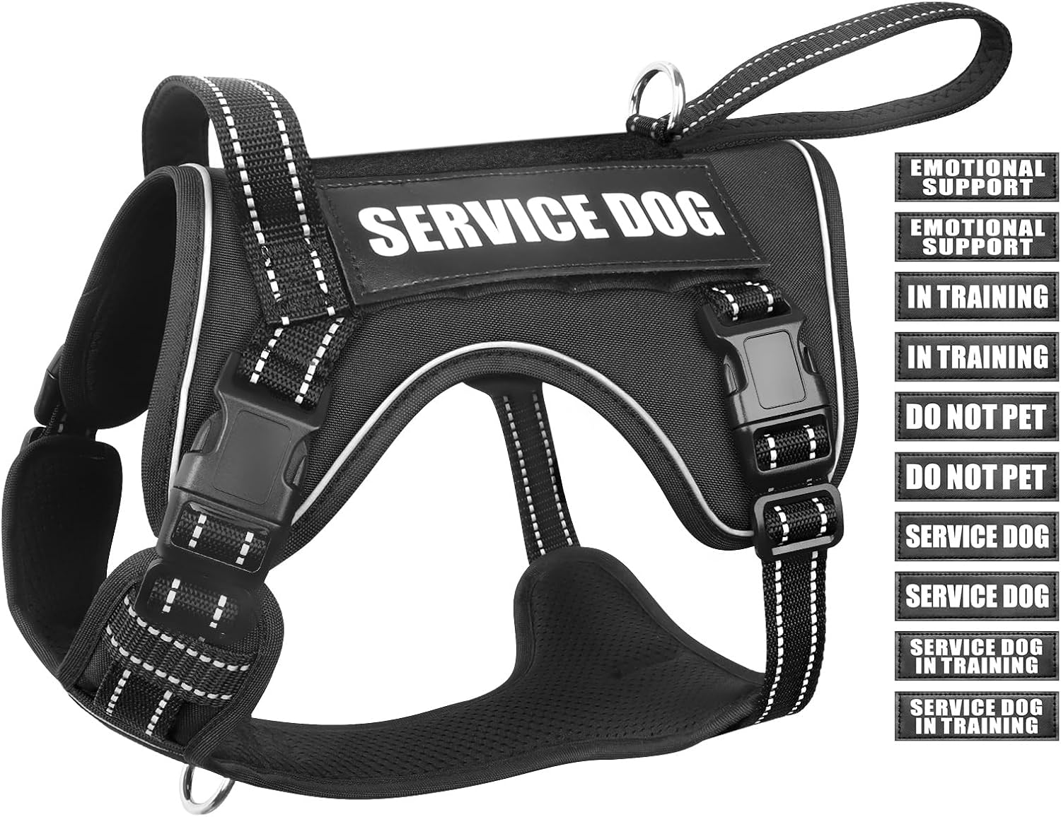 Tactical Dog Harness with Handle for Medium Large Dogs