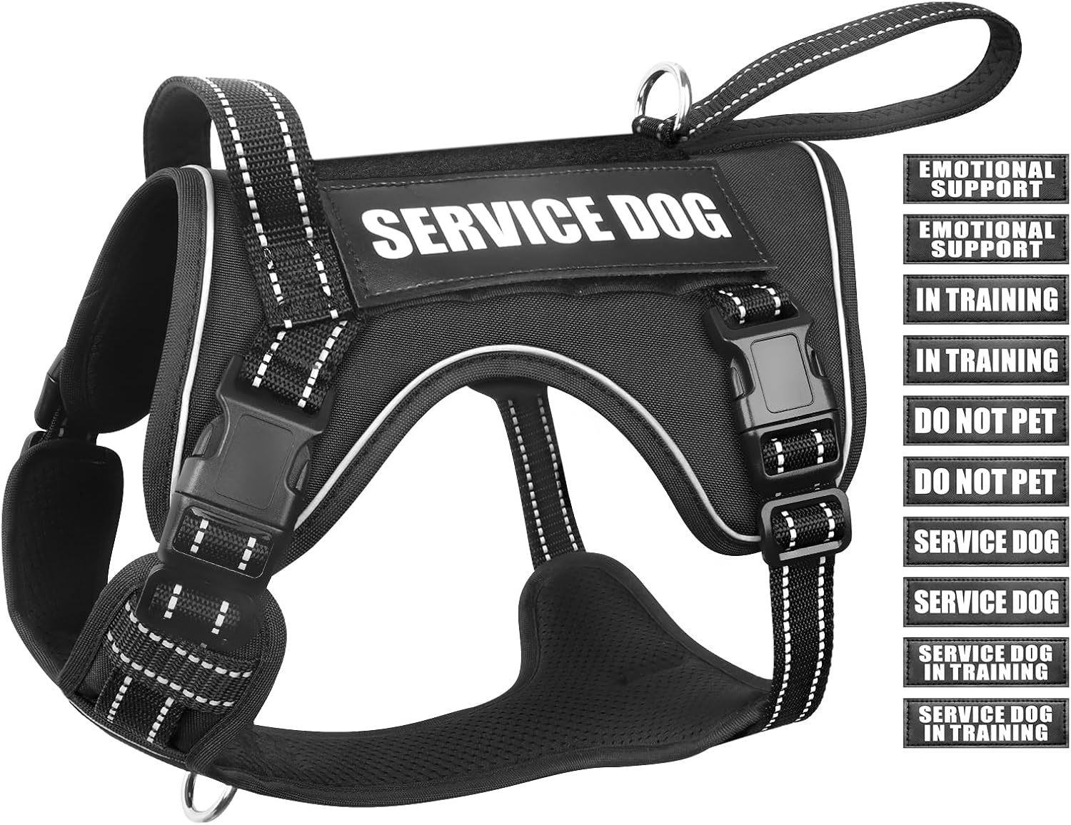 Tactical Dog Harness with Handle for Medium Large Dogs