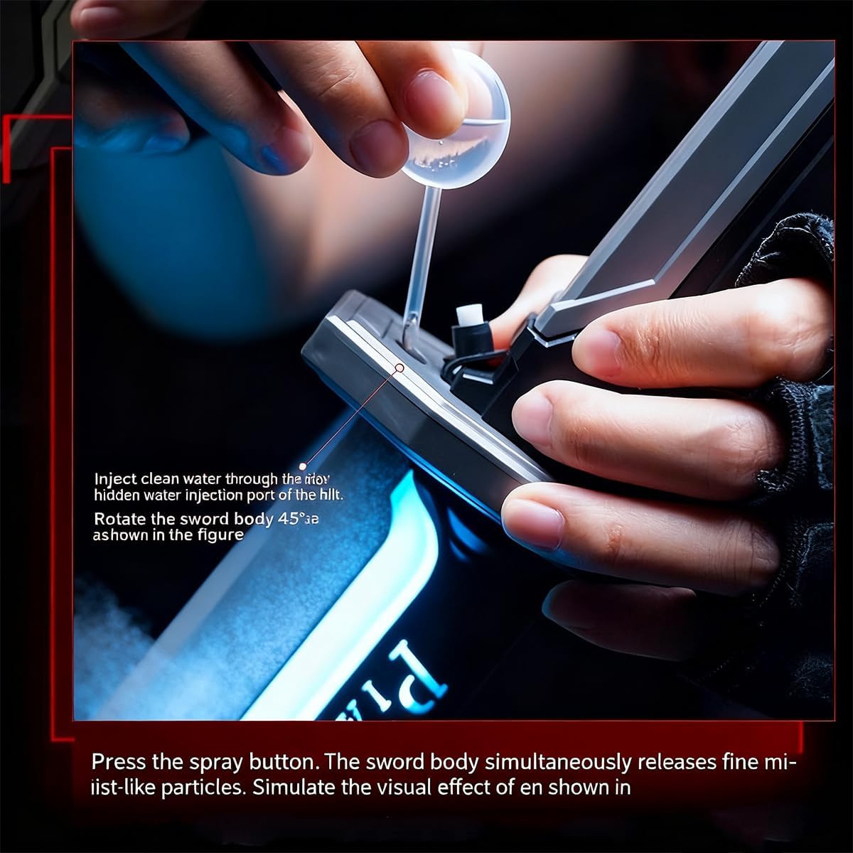 ⏰ Clearance ends in 24 hours! 💥2 Pcs 31.5-inch Iridescent Lightsaber Blade with Hit-Sensitive Sound and Fog Effect