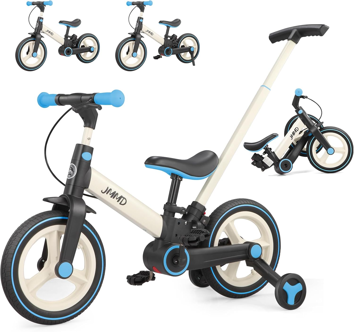 ⏰ LAST DAY 65% OFF 💥6 in 1 Toddler Bike with Push Handle for Kids 18-60 Months
