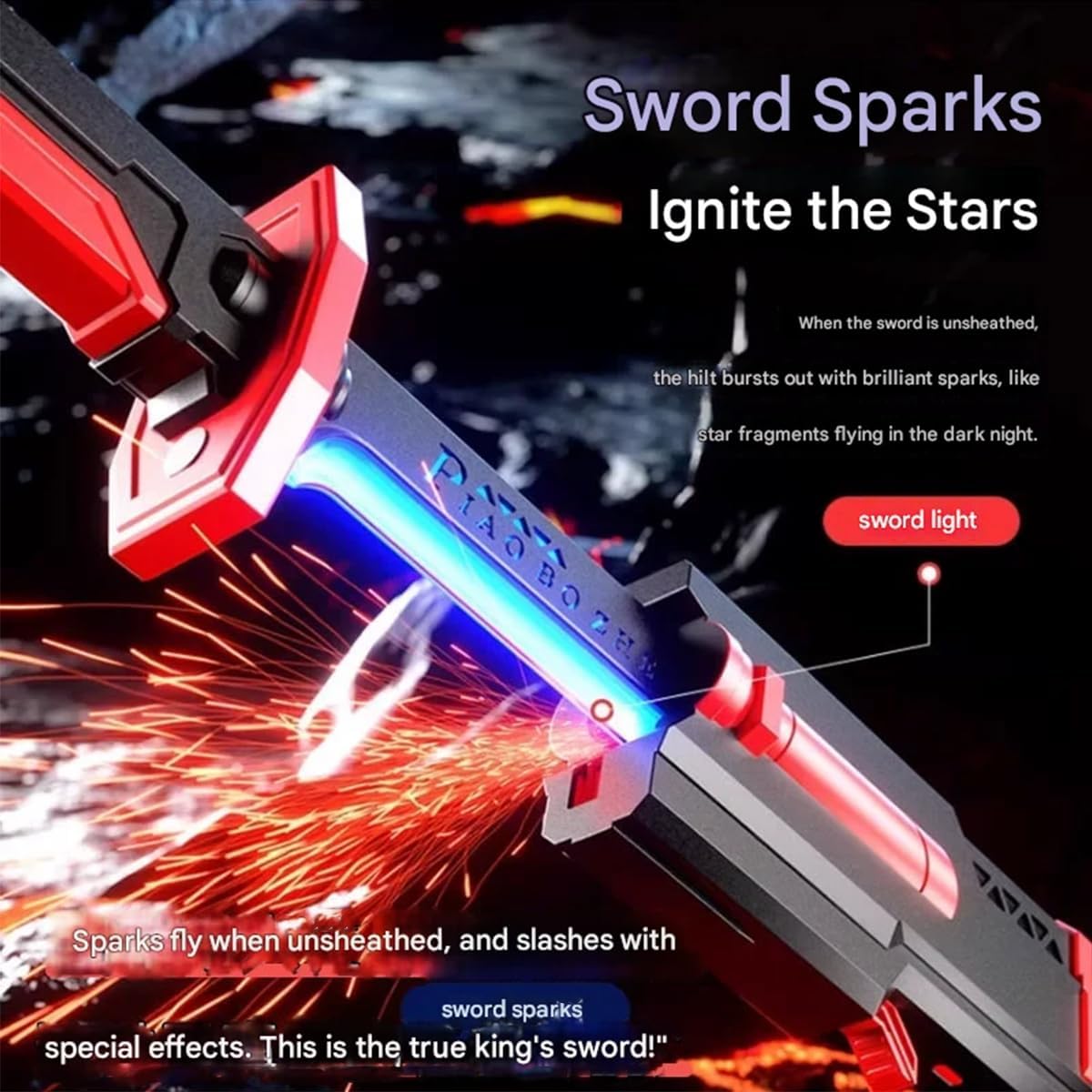 ⏰ Clearance ends in 24 hours! 💥2 Pcs 31.5-inch Iridescent Lightsaber Blade with Hit-Sensitive Sound and Fog Effect