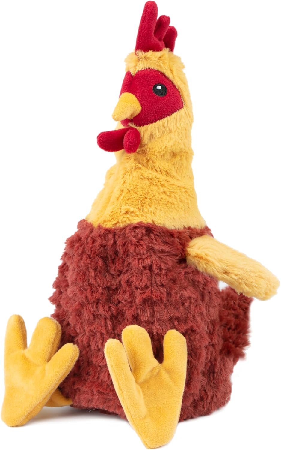 Pet Supplies Interactive Squeaky Dog Chew Toy, Crinkle Chicken (Brown)