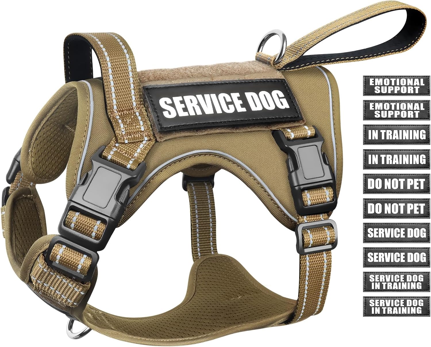 Tactical Dog Harness with Handle for Medium Large Dogs