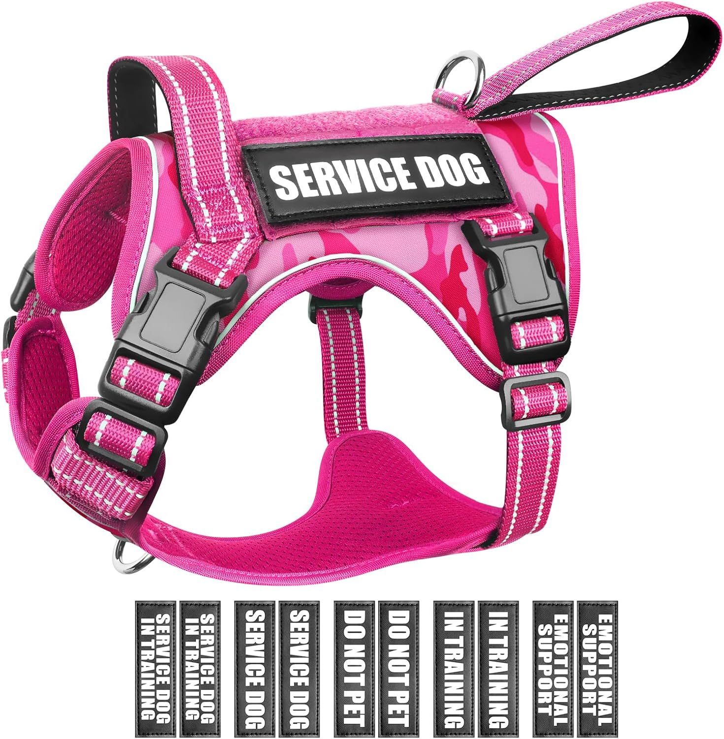 Tactical Dog Harness with Handle for Medium Large Dogs