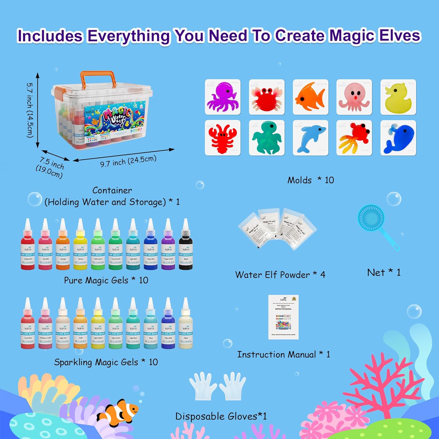 ⏰ Clearance ends in 24 hours! 💥 Magic Water Elf Toy Kit–Squishies for Kids