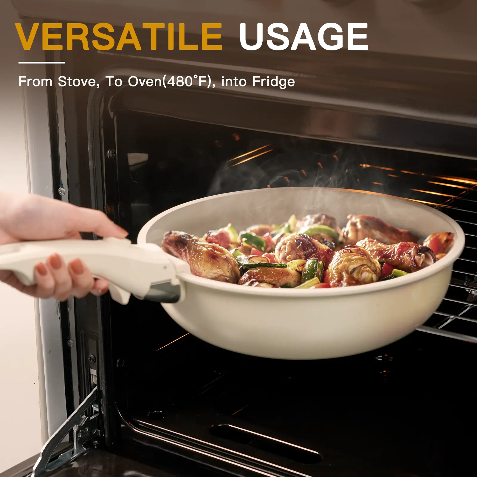 20-Pcs Non-Stick Cookware Set - Durable & Easy to Clean
