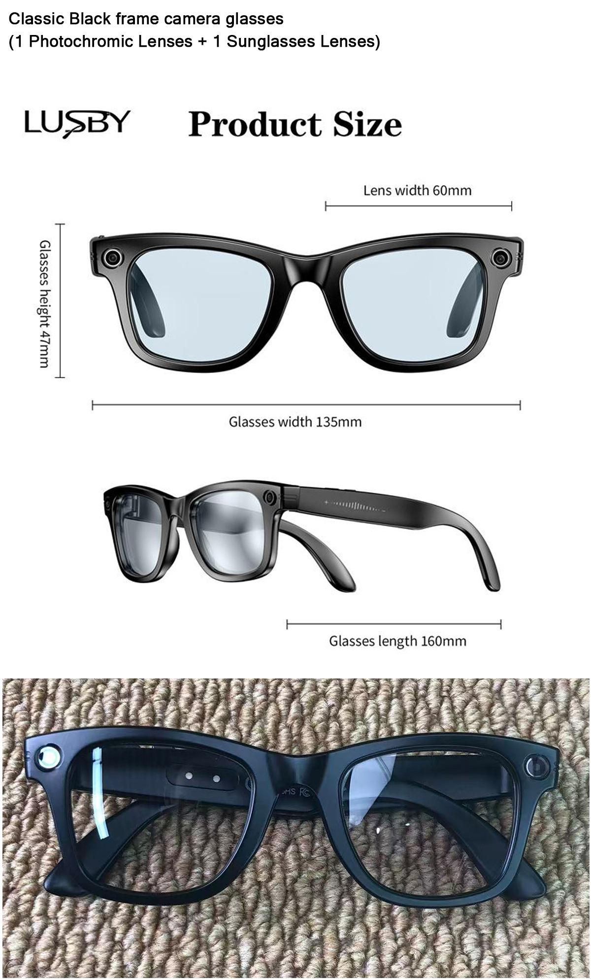 LUSBY Smart AI Camera Glasses