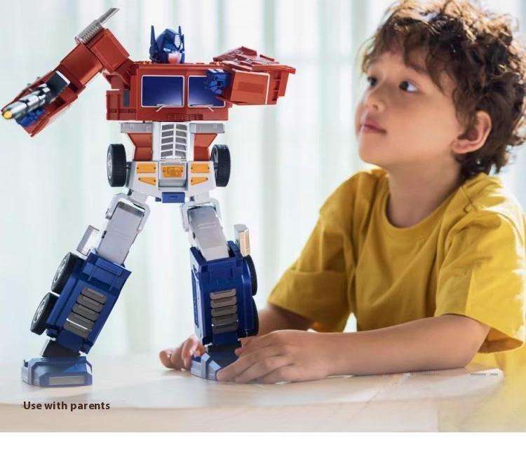 Interactive Educational Robot Toy Automatic Deformation AI-Programmed Multifunctional Toy Voice Control for Kids Metal Material