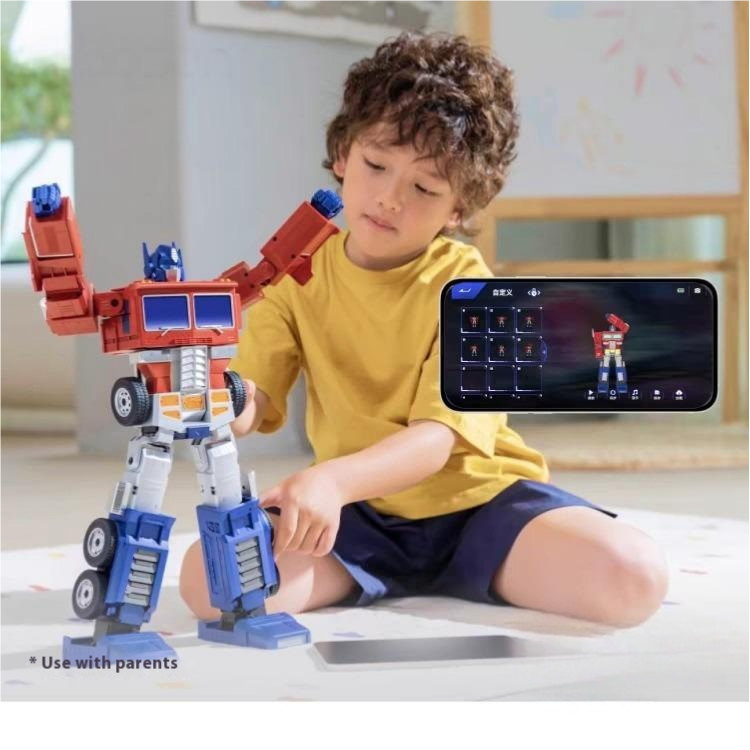 Interactive Educational Robot Toy Automatic Deformation AI-Programmed Multifunctional Toy Voice Control for Kids Metal Material