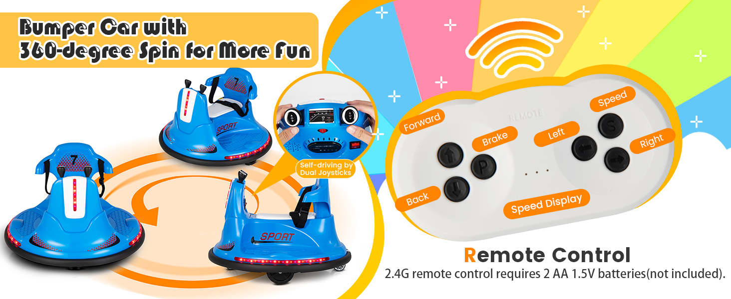 bumper car with remote control