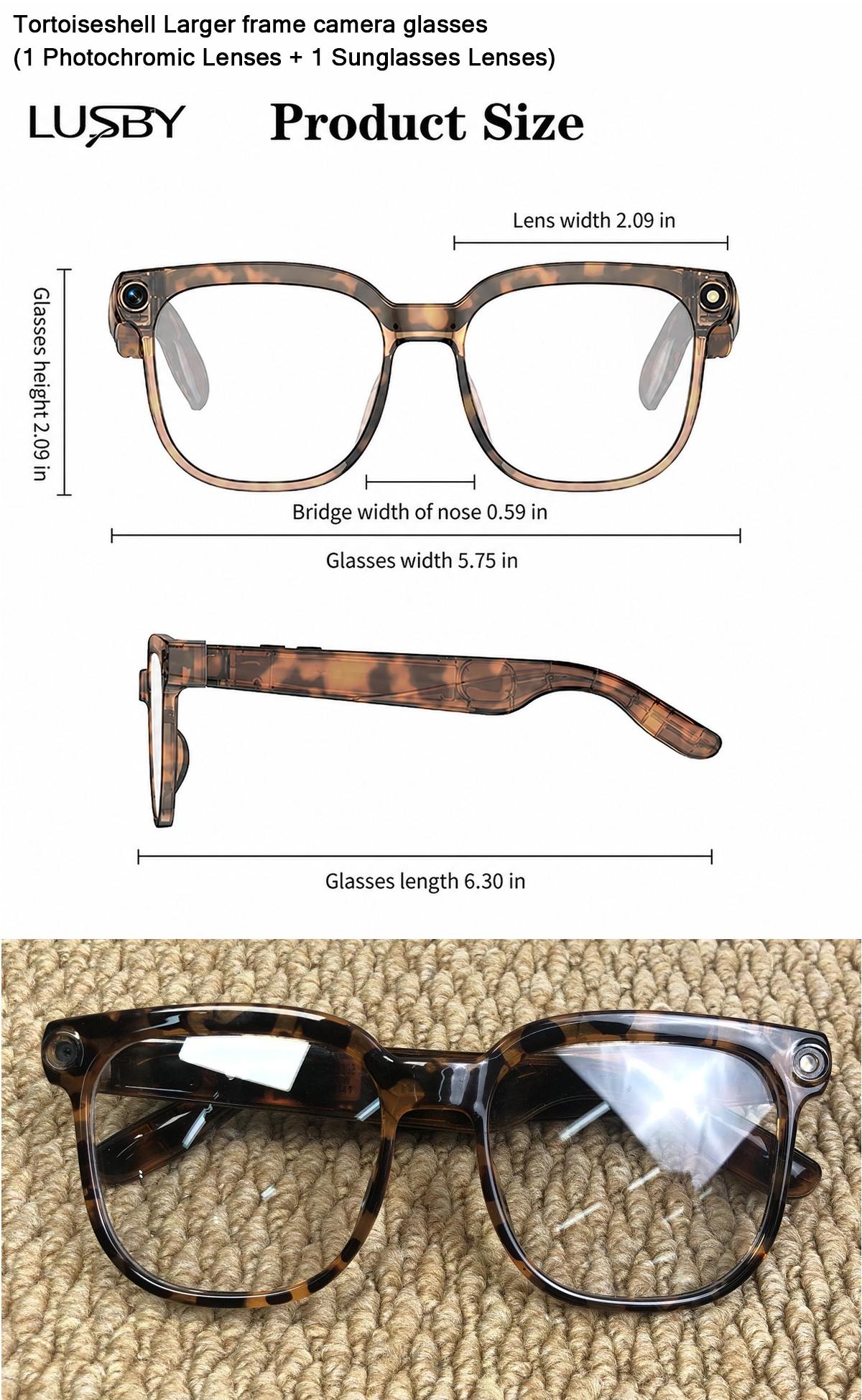 LUSBY Smart AI Camera Glasses