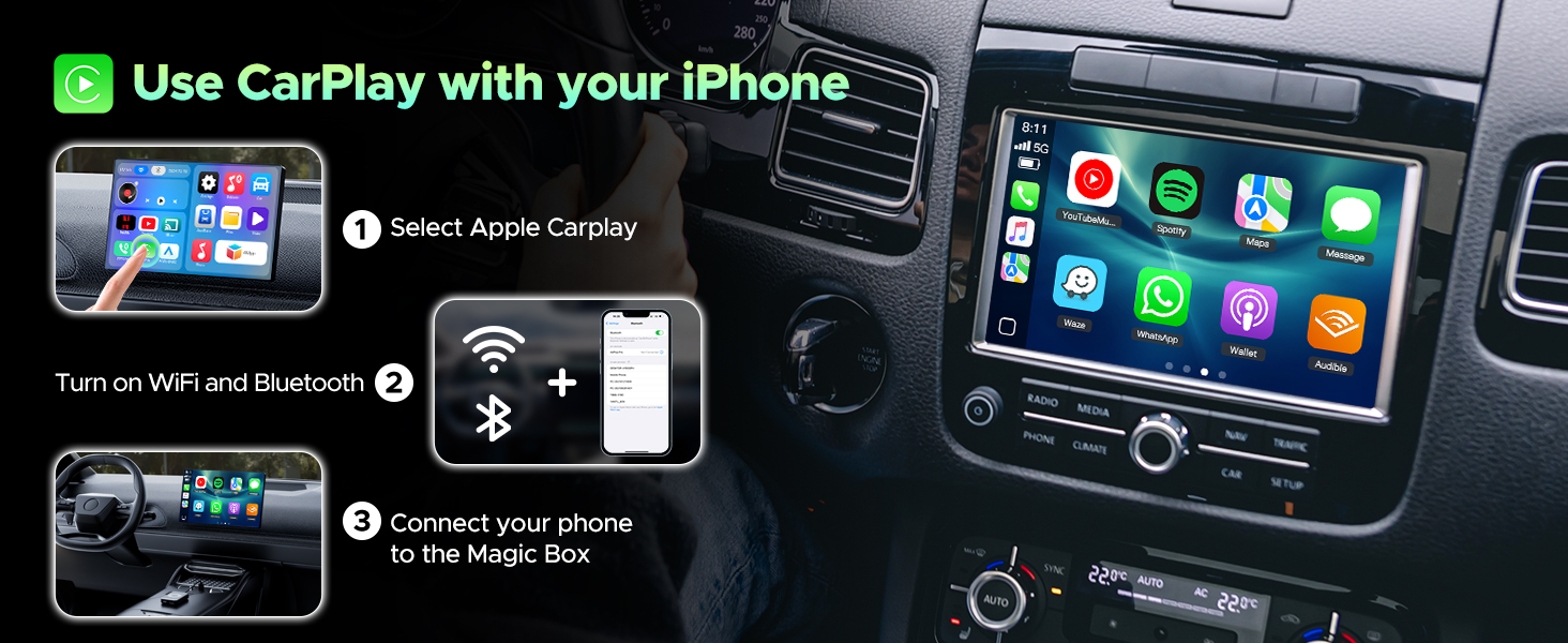 apple car play wireless adapter for