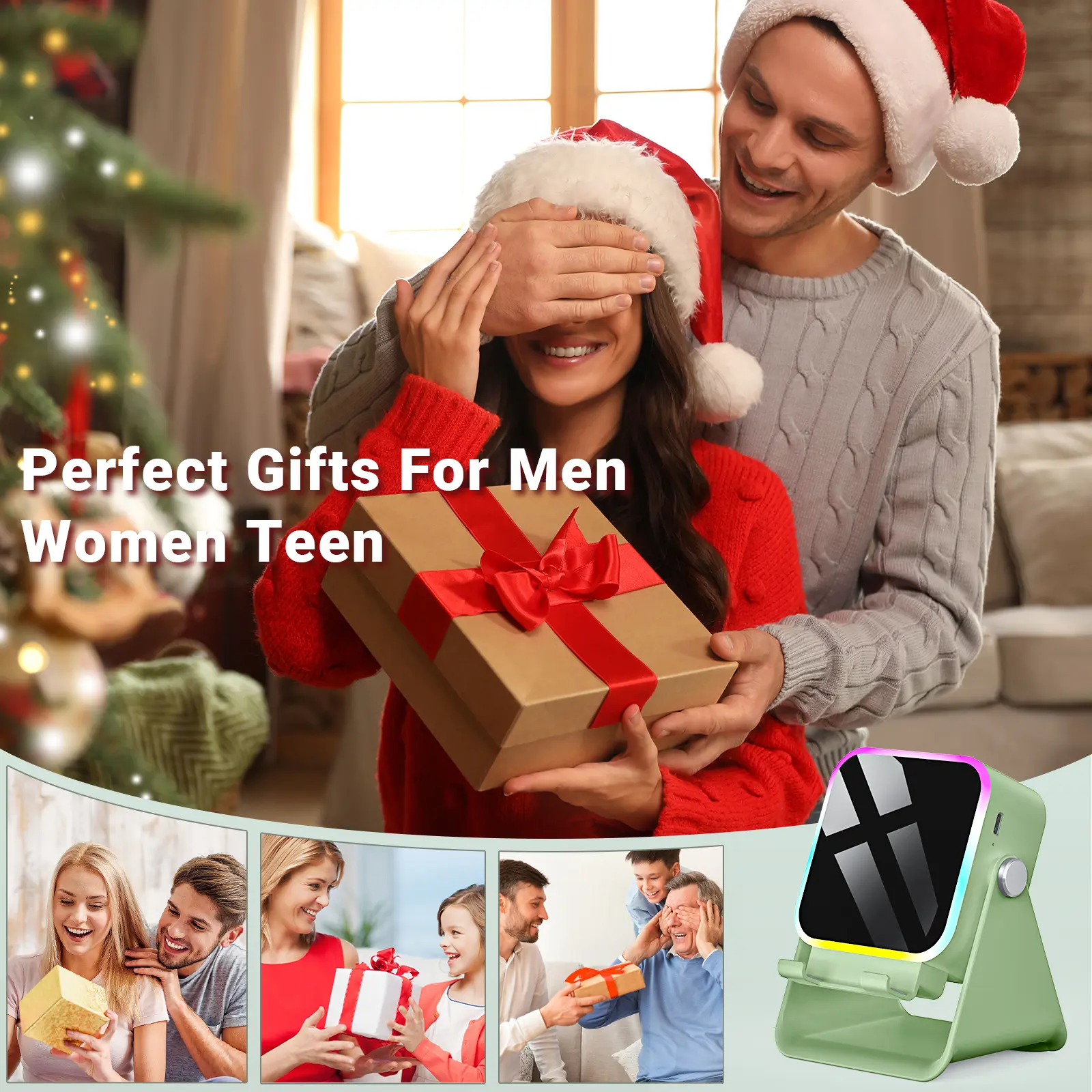 Wireless Induction Audio Speaker Stand with Power Bank