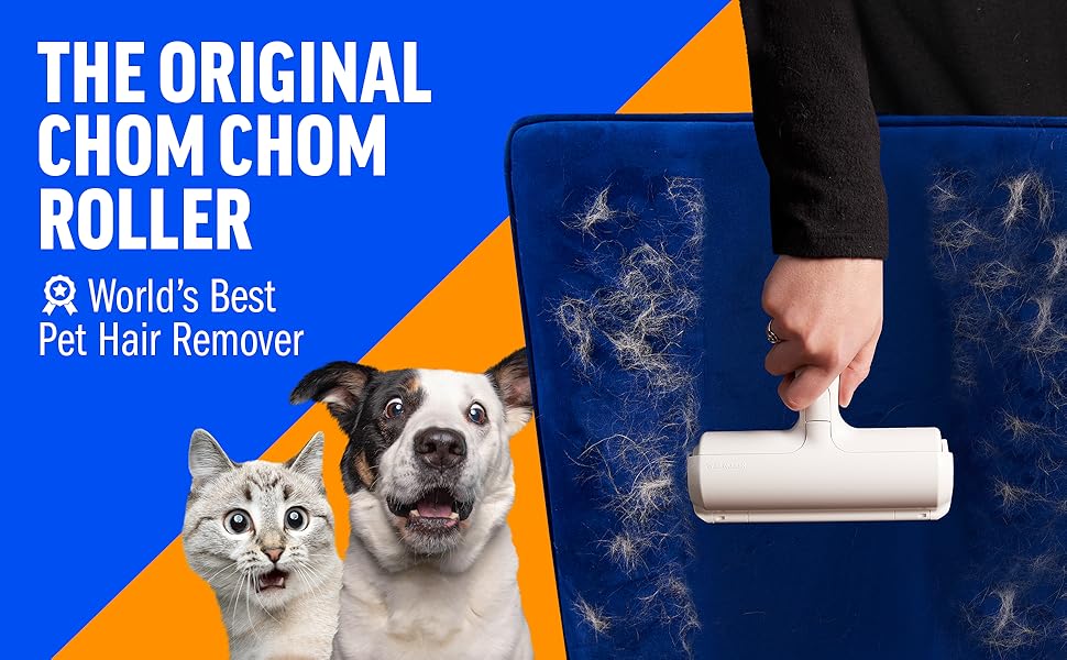 White chom chom roller