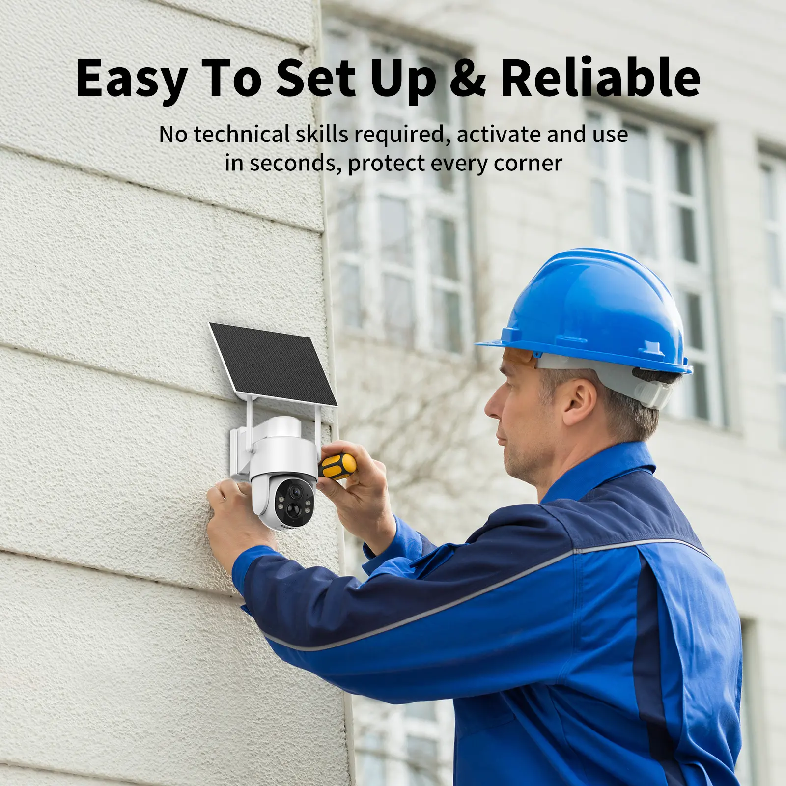 Solar 4G Security Camera 4MP Night Vision