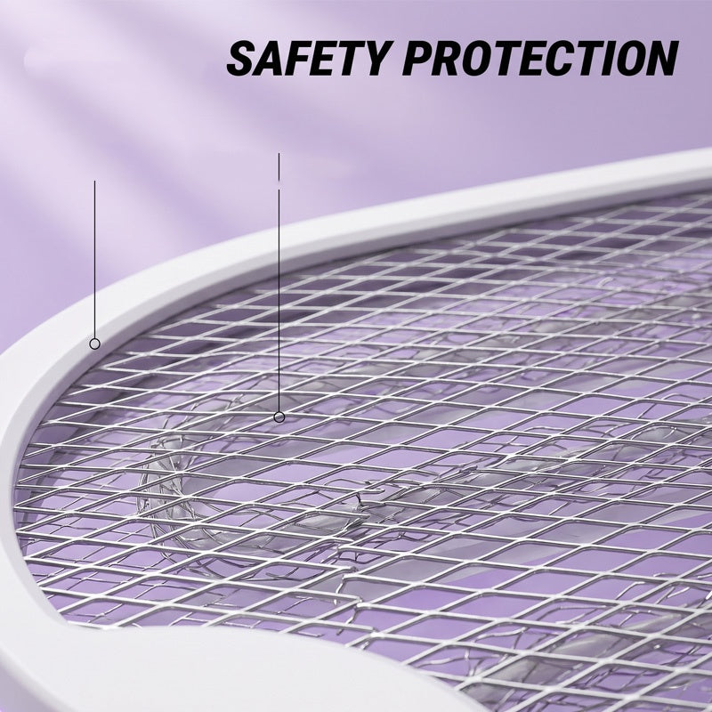 50K+ SOLD! 🏆 2‑in‑1 Foldable Mosquito Swatter – Manual zap + UV auto trap. USB rechargeable, folds flat for storage. Sleep bite‑free tonight!