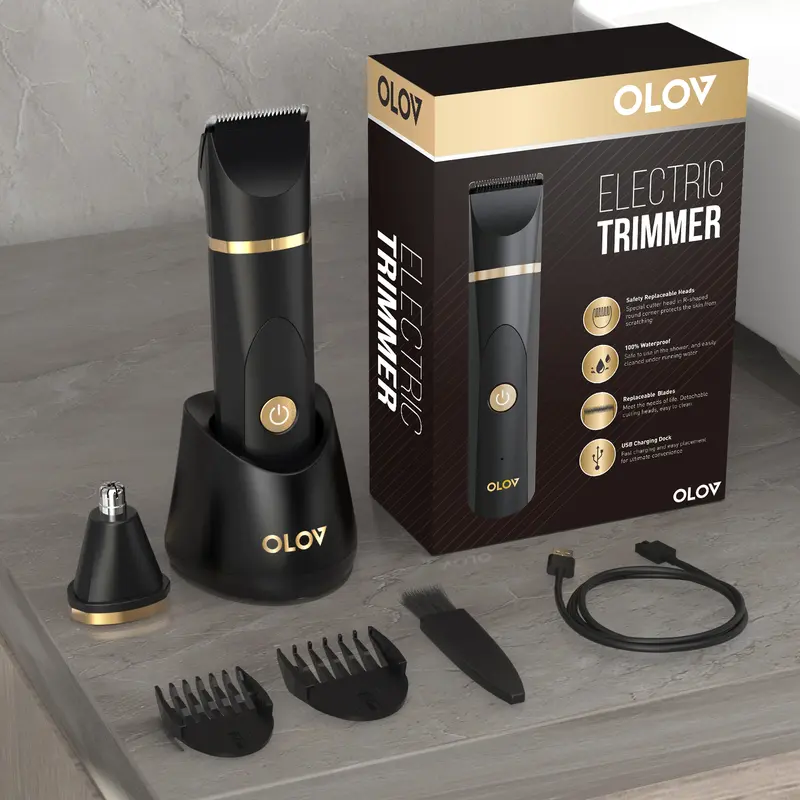 Body Hair Trimmer for Men, Ceramic, Waterproof💈