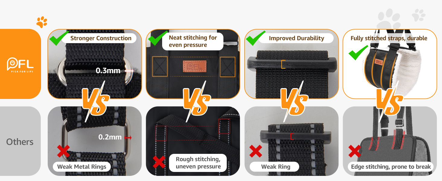 Adjustable Dog Lift Harness Dog Sling for Large Dogs Hind Leg Support Soft Lift Support