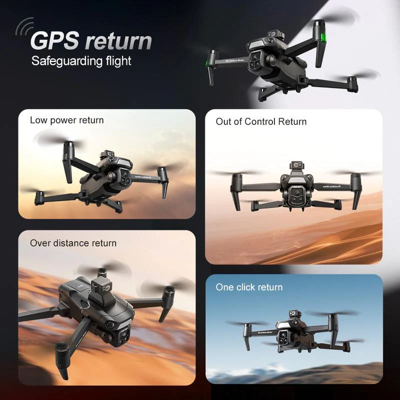 4K/8K Camera Drone for Adults Under 249g, Foldable GPS Quadcopter with Large Screen Remote Controller, Auto Return, Follow Me, Beginner-Friendly, 3 Batteries