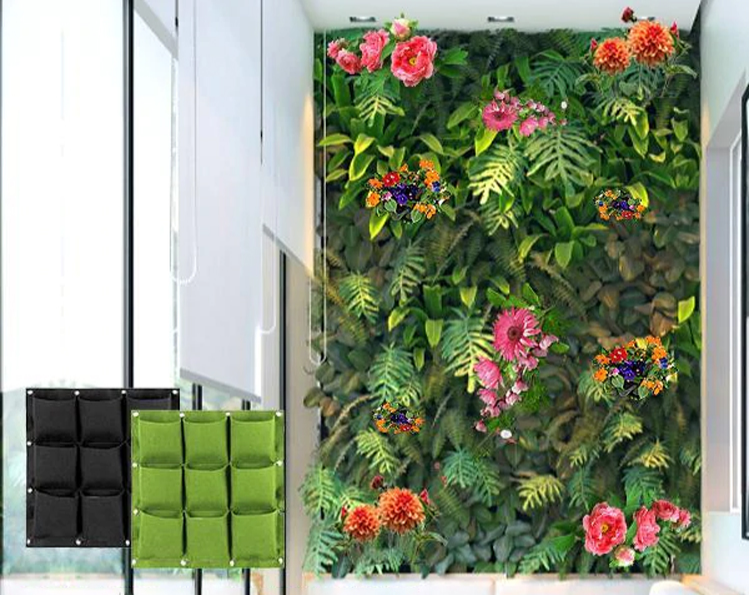 Montaż na ścianie balkonowa torebka na rośliny