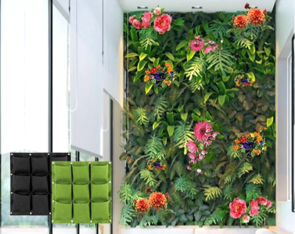 Montaż na ścianie balkonowa torebka na rośliny