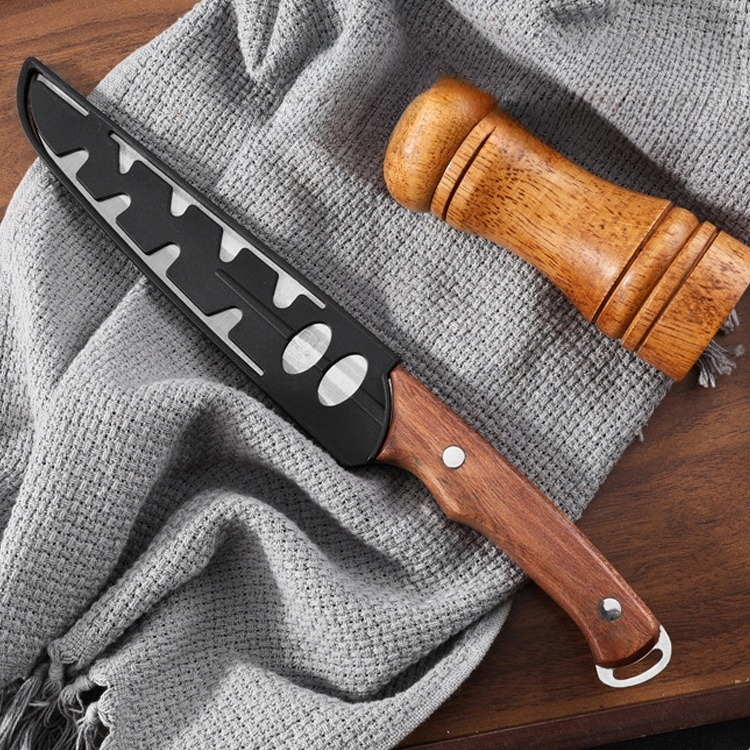 Ręcznie kuty, ostry nóż do trybowania dla domu