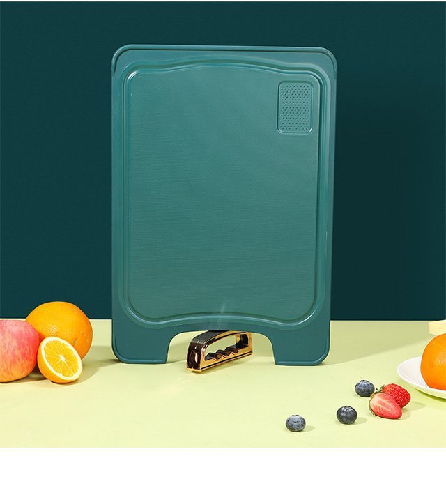 Zielona dwustronna odporna na pleśń pionowa wisząca deska do krojenia