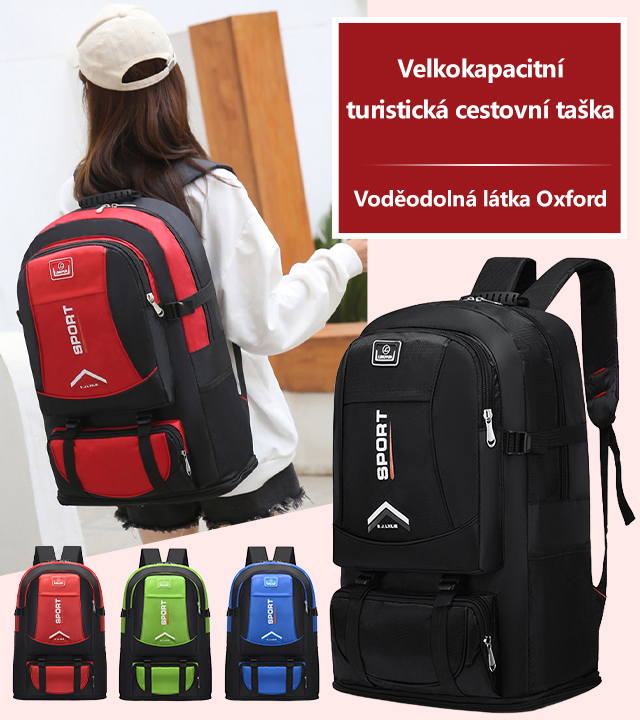  Cestovní batoh pro pěší turistiku s velkou kapacitou