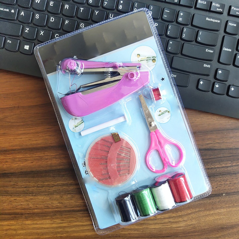 Sada pro ruční šití s přenosným strojem