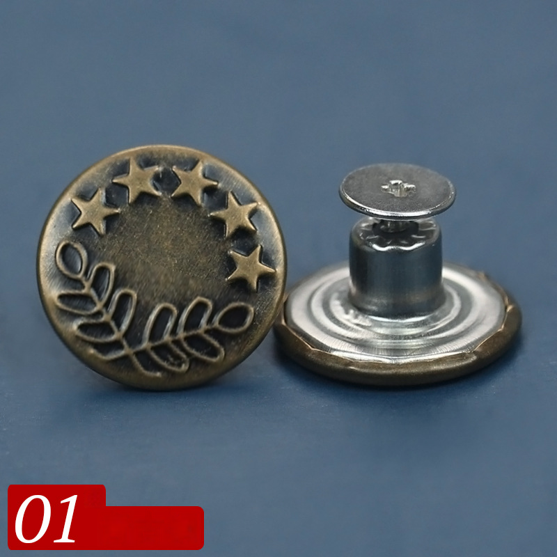 Nastavitelný knoflík na stažení pasu bez vrtání a šití