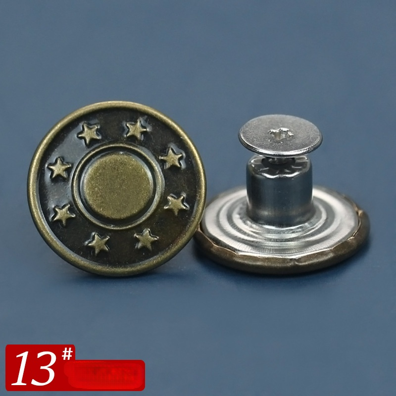 Nastavitelný knoflík na stažení pasu bez vrtání a šití