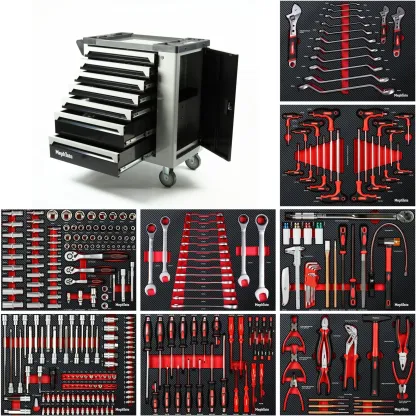 Mephisto Werkzeugwagen 7 Schubladen inkl. Rollgabelschlüssel