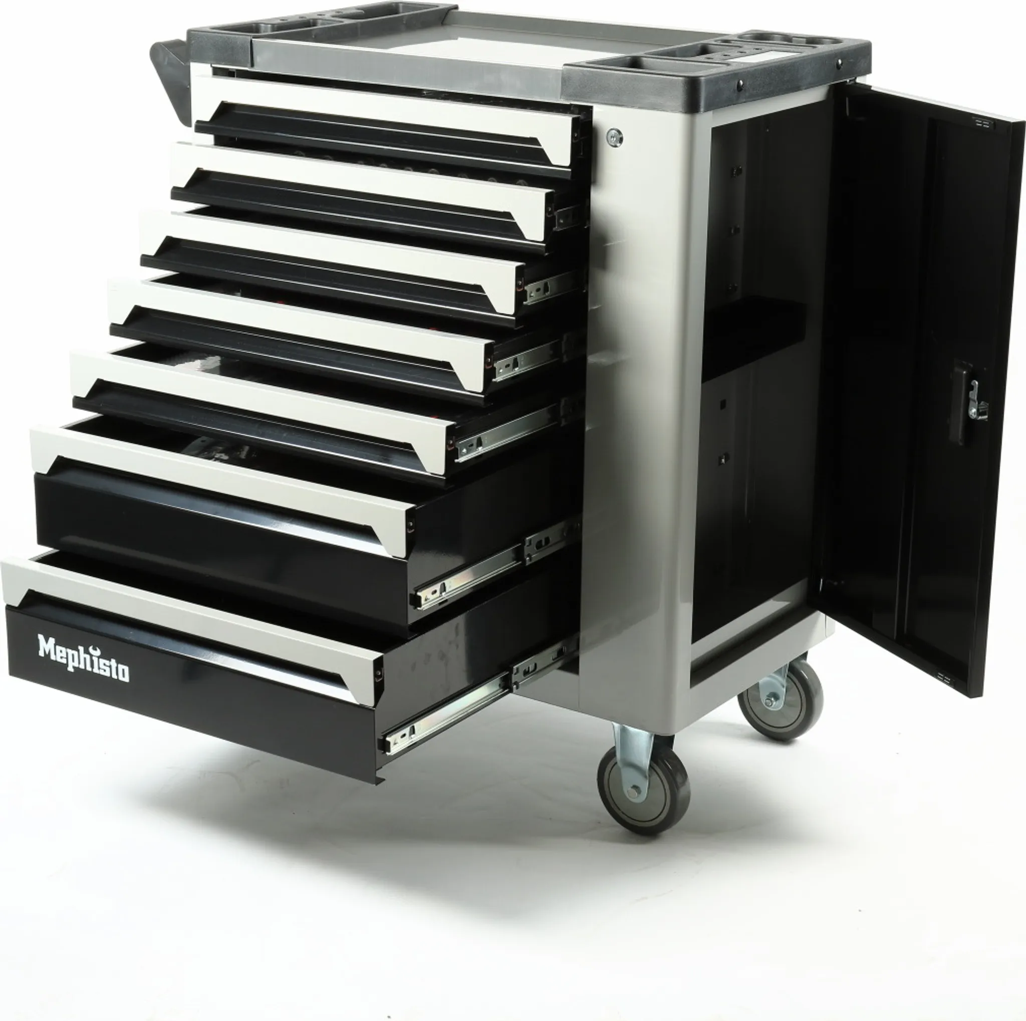 Mephisto Werkzeugwagen 7 Schubladen inkl. Rollgabelschlüssel