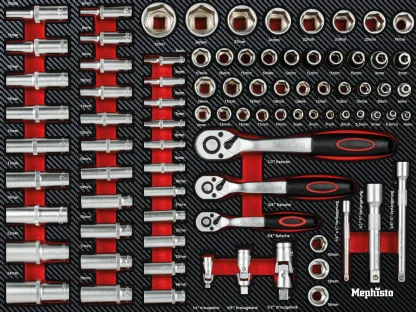 Mephisto Werkzeugwagen 7 Schubladen inkl. Rollgabelschlüssel