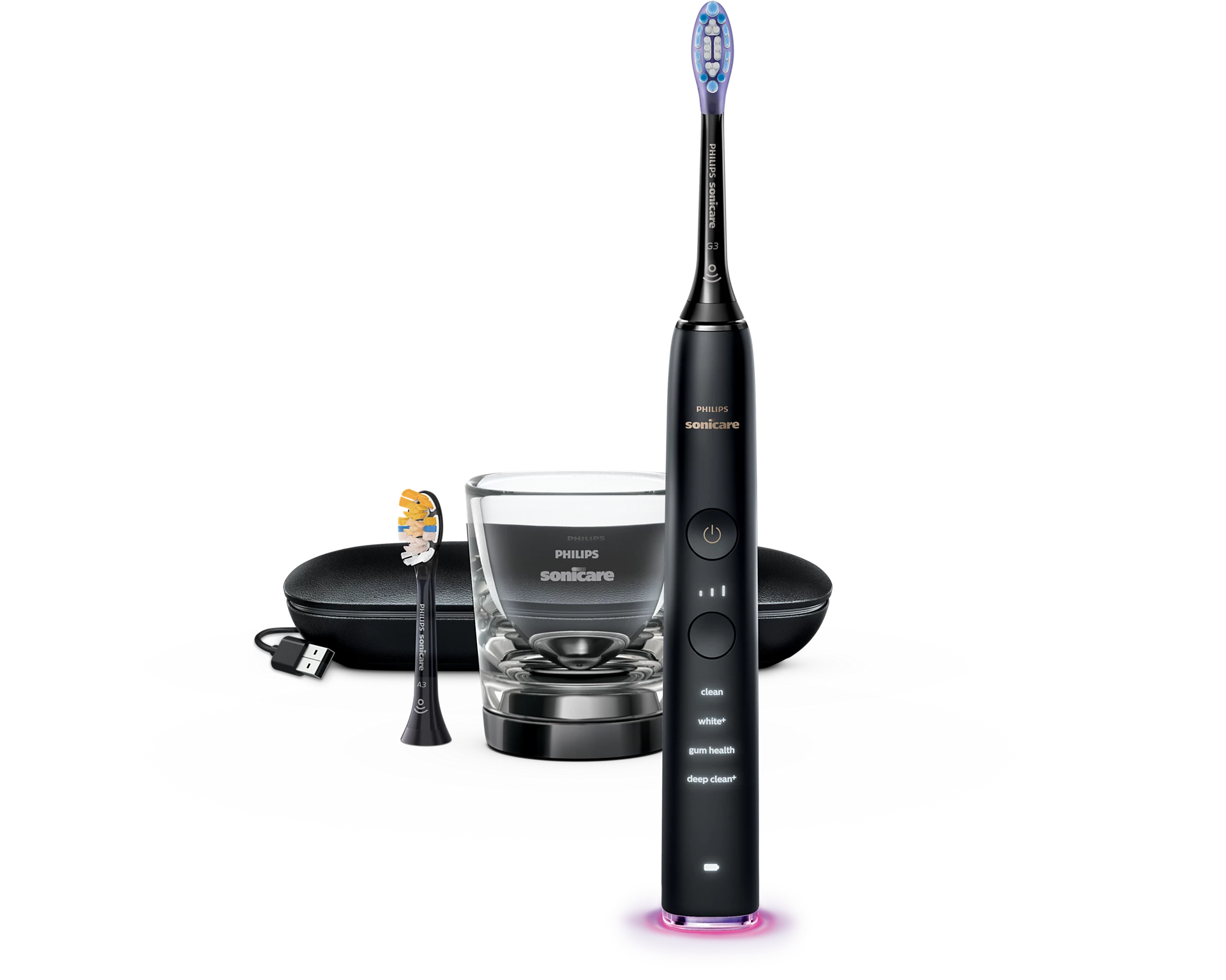 Philips Sonicare DiamondClean Smart 9400 - Elektrische Schallzahnbürste mit App - Schwarz