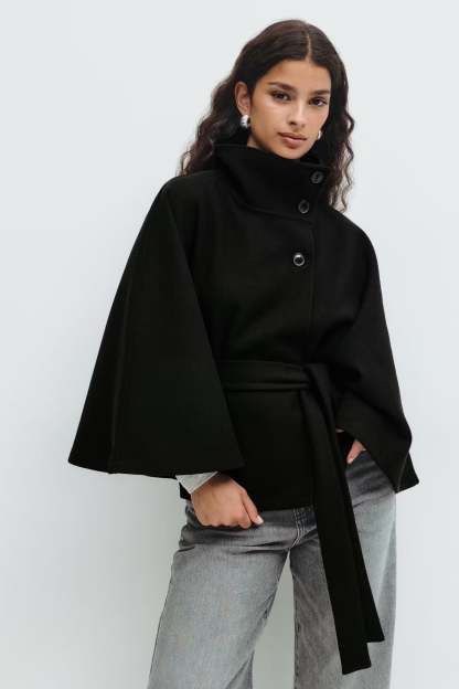 Belt cape jacket