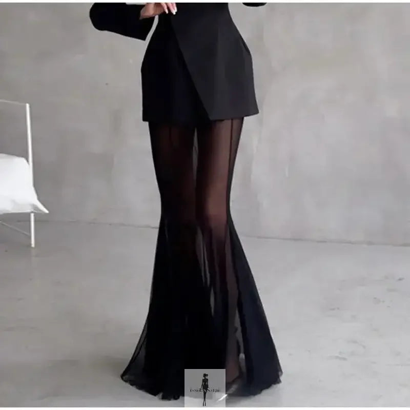 Elegant Blazer and Skirt Set