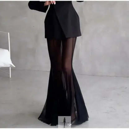 Elegant Blazer and Skirt Set