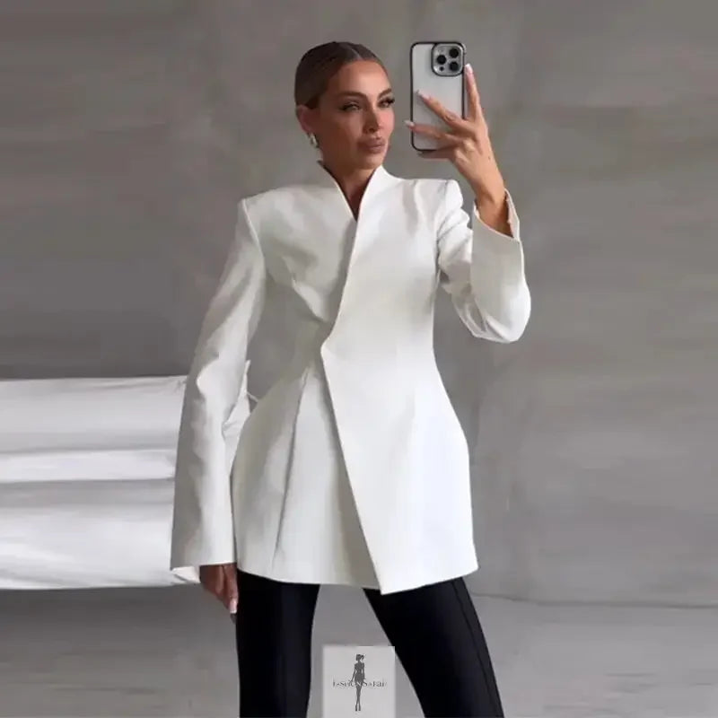 Elegant Blazer and Skirt Set