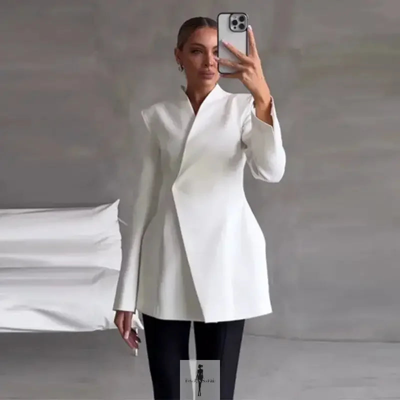 Elegant Blazer and Skirt Set