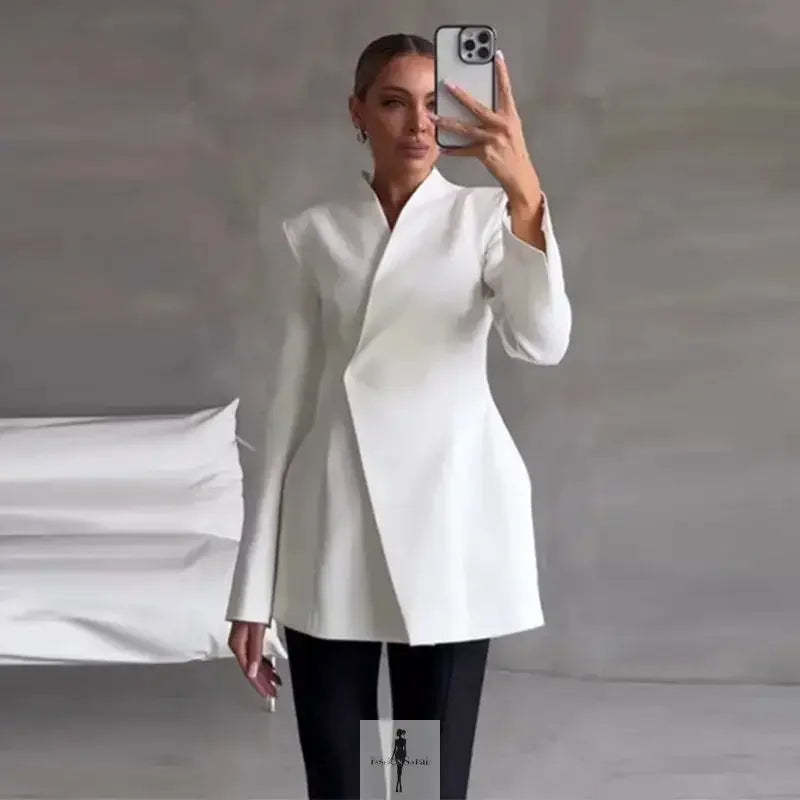 Elegant Blazer and Skirt Set