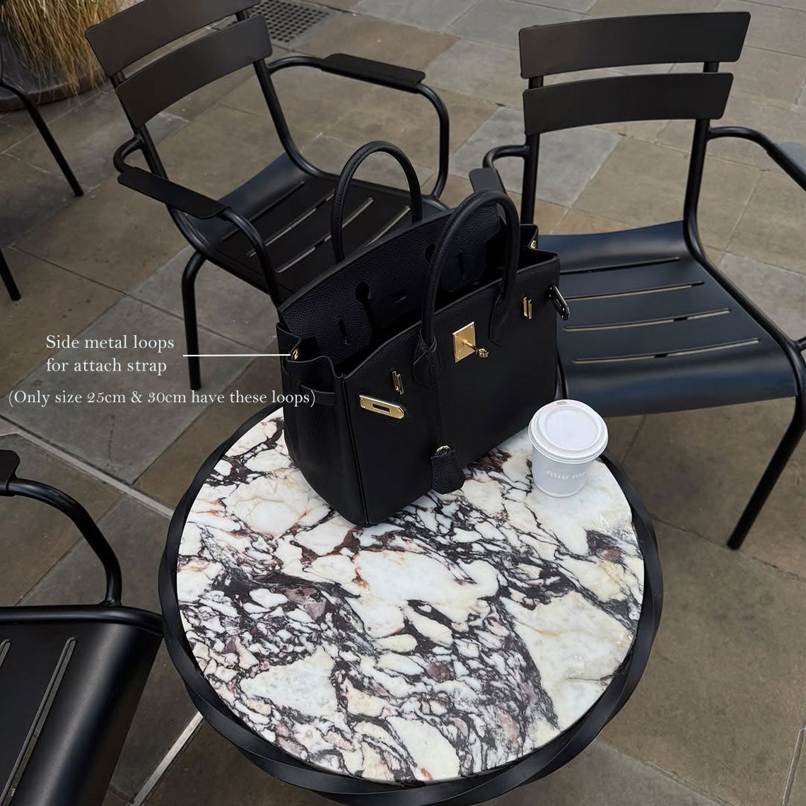 Top Grain Leather Inspired Birk Handbag