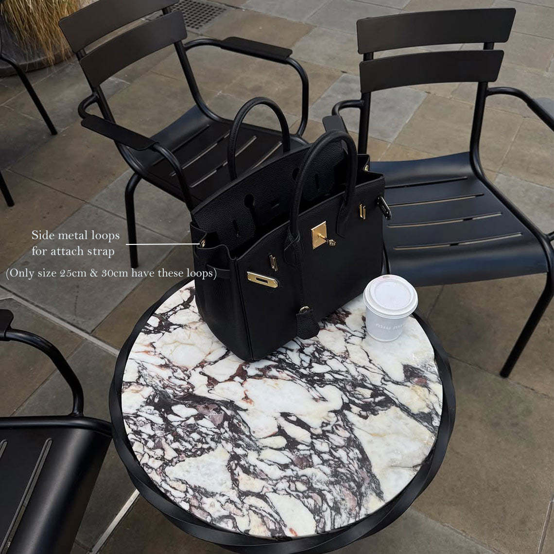 Top Grain Leather Inspired Birk Handbag