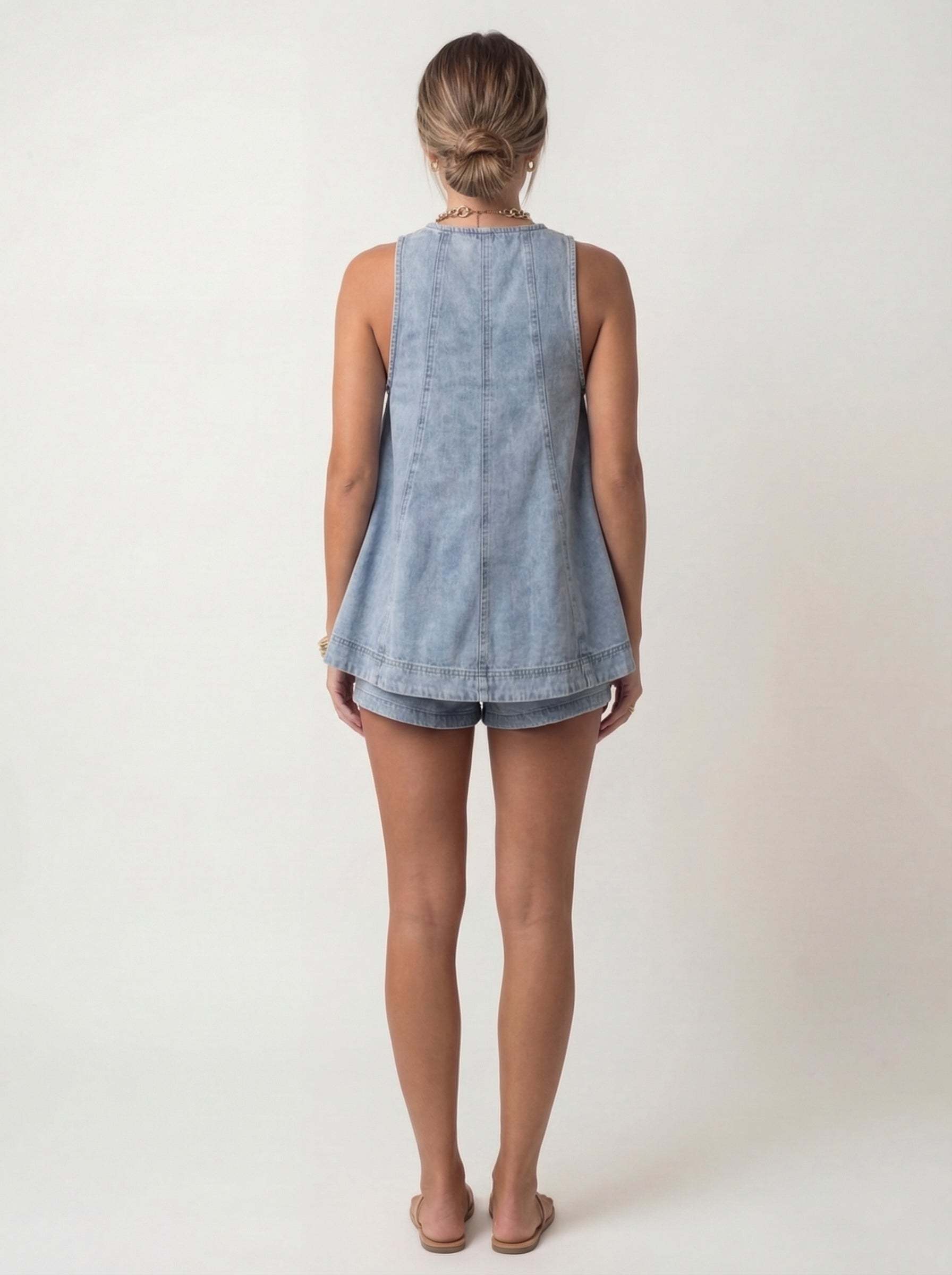 Set denim din două piese