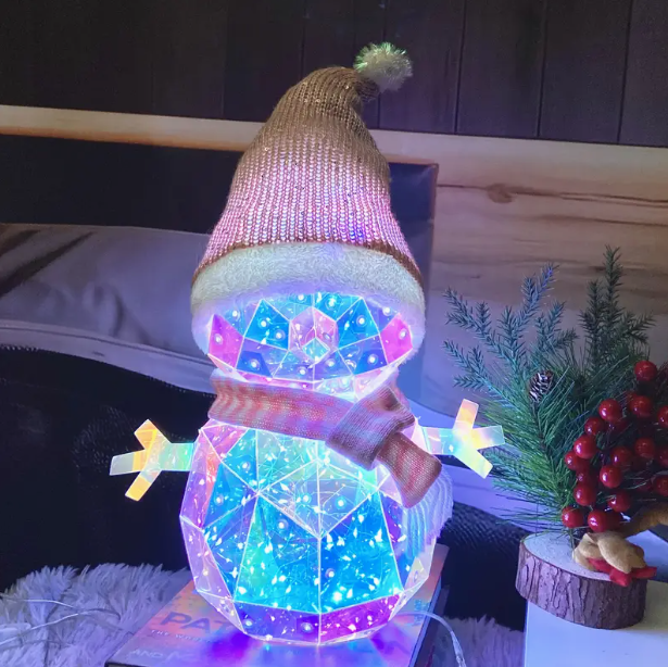 ⛄Świąteczny kolorowy bałwan